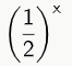 f(x) = 1_2^x